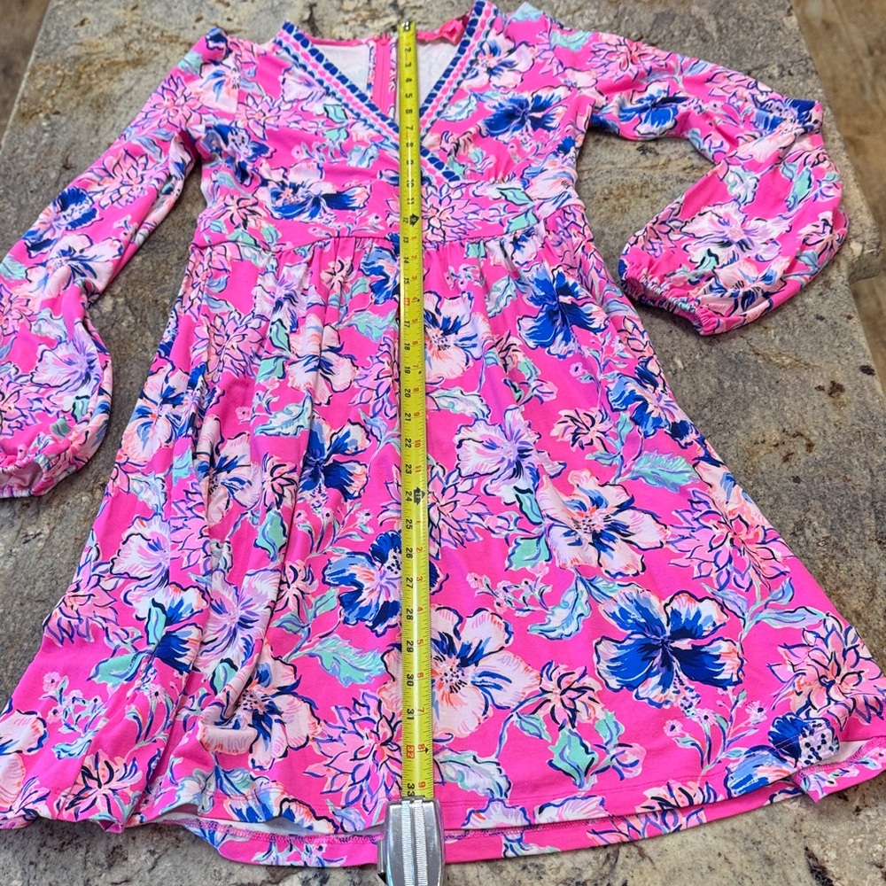 Lilly Pulitzer Pink and Blue Floral Dress. Worn once.